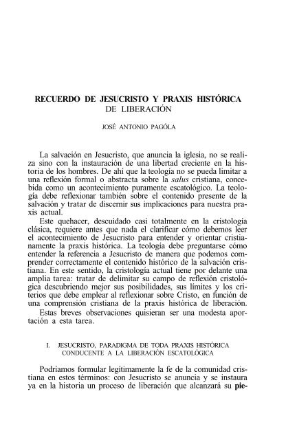 JC en la historia y en la fe - Biblioteca Católica Digital