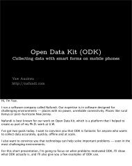 Open Data Kit (ODK) - Yaw Anokwa