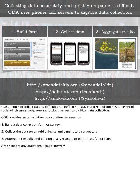 Collecting data with smart forms on mobile phones - Yaw Anokwa