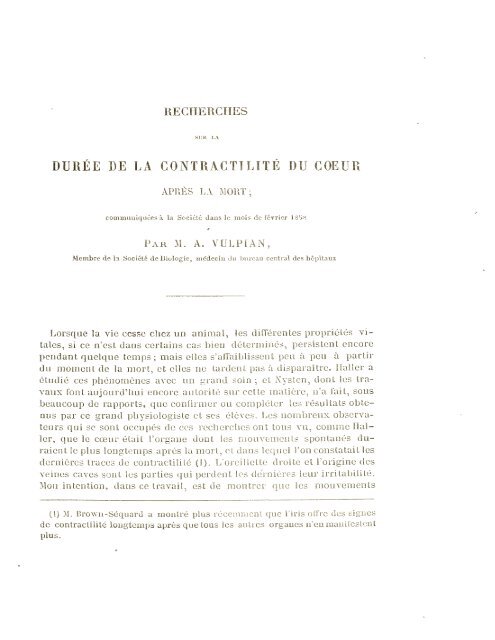 comptes rendus des séances et mémoires de la société de biologie ...