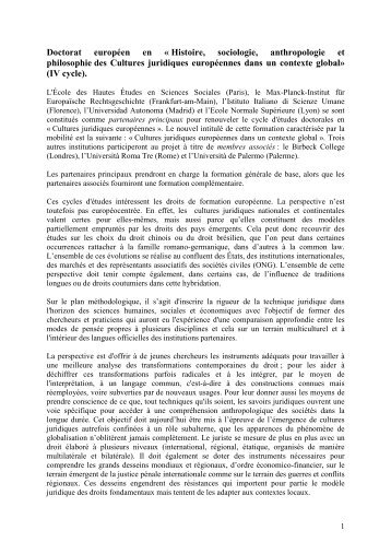 Appel d'offre Doctorat autofinancé - Università di Palermo