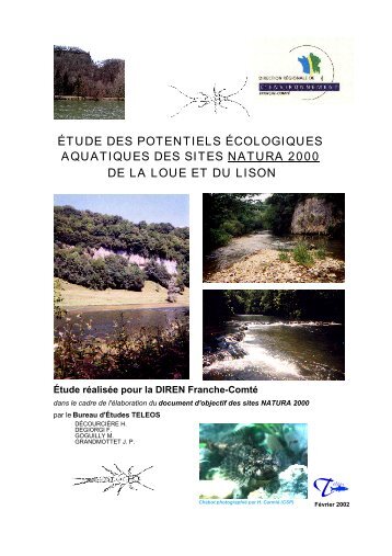 étude des potentiels écologiques aquatiques des sites natura 2000 ...