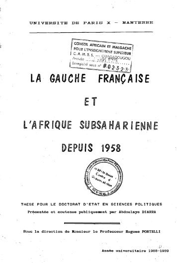 L'A.FR IQUf suaSA HA R'ENNE DEPUIS 1958