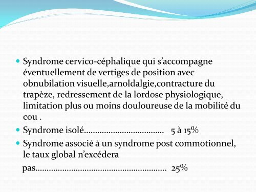 ENTORSE CERVICALE - amase