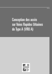 Conception des accès sur Voies Rapides Urbaines de Type A (VRU A)