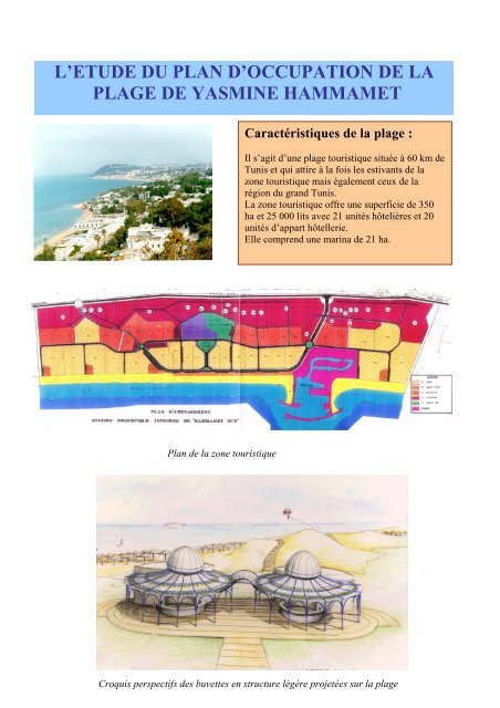 l'etude du plan d'occupation de la plage de yasmine ... - APAL