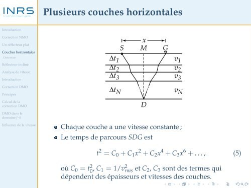 Corrections dynamiques et analyse de vitesse - liamg