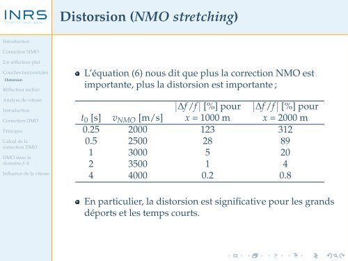 Corrections dynamiques et analyse de vitesse - liamg