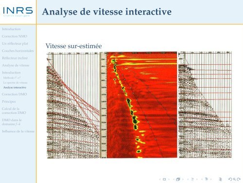 Corrections dynamiques et analyse de vitesse - liamg