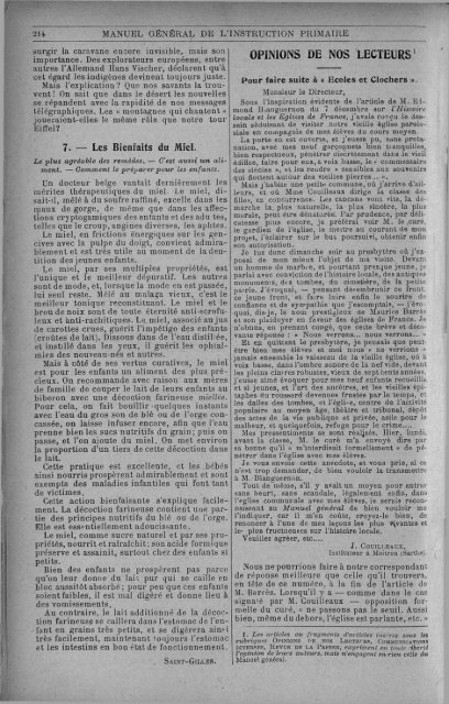 MANUEL GÉNÉRAL DE L'INSTRUCTION PRIMAIRE - INRP