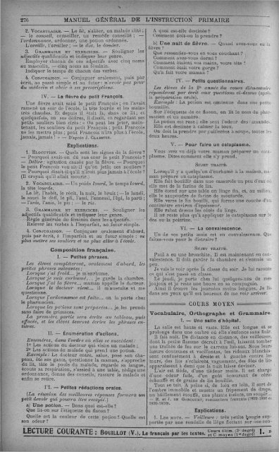 MANUEL GÉNÉRAL DE L'INSTRUCTION PRIMAIRE - INRP