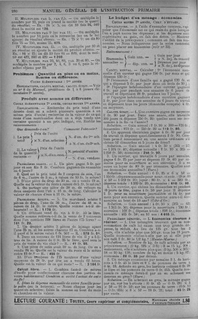 MANUEL GÉNÉRAL DE L'INSTRUCTION PRIMAIRE - INRP