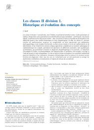 Les classes II division 1. Historique et évolution ... - Belbacha Dental