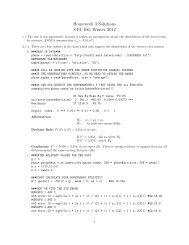 Homework 3 Solutions STA 106, Winter 2012 - Statistics