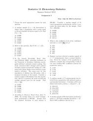 Statistics 13 Elementary Statistics