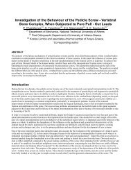 Investigation of the Behaviour of the Pedicle Screw ... - Ansys