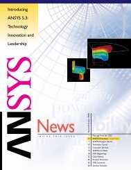 Introducing ANSYS 5.3: Technology Innovation and ... - ANSYS Users