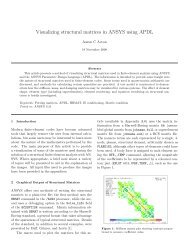 Visualizing structural matrices in ANSYS using APDL - ANSYS Users