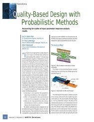 Quality-Based Design with Probabilistic Methods - ANSYS Users