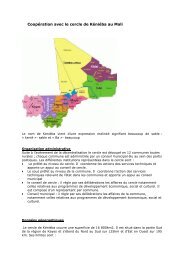 Coopération avec le cercle de Kéniéba au Mali - Conseil général du ...