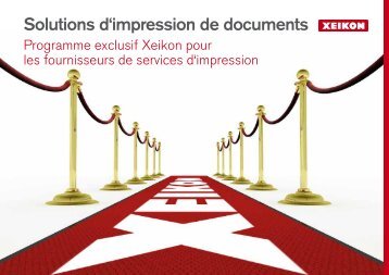 Solutions d'impression de documents - Xeikon