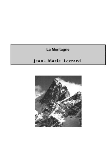 Techniques d'alpinisme (pdf)