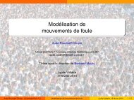 Modélisation de mouvements de foule