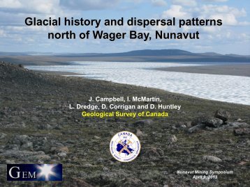 Glacial history and dispersal patterns north of Wager Bay, Nunavut