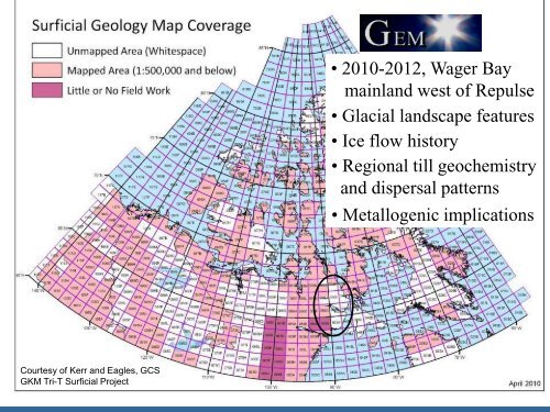 Glacial history and dispersal patterns north of Wager Bay, Nunavut