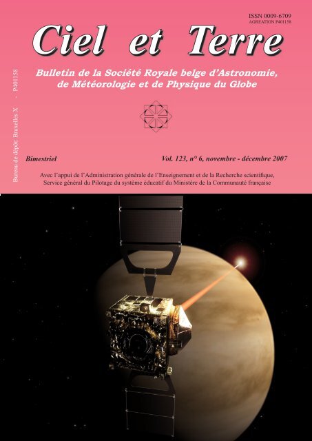 Bulletin de la Société Royale belge d'Astronomie, de Météorologie ...