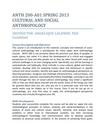 anth 200-a01 spring 2013 cultural and social anthropology