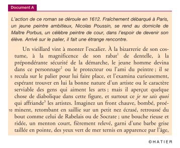 Un vieillard vint à monter l'escalier. À la bizarrerie de son ... - Annabac