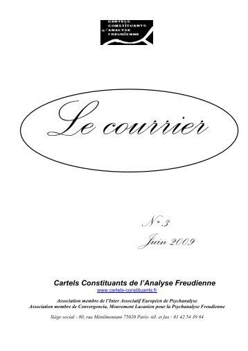 AAAABCourrier _MD Ccaf juin 2009 - Cartels constituants de l ...
