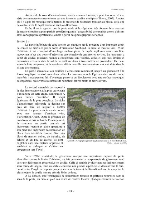 historique de trois glissements actifs dans le bassin - Eost ...