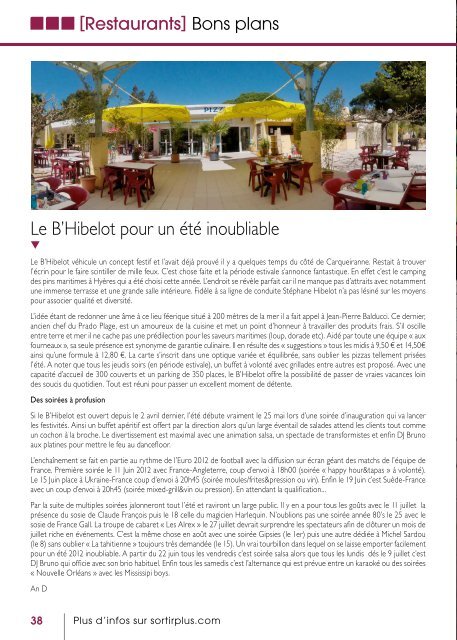 Magazine Sortirplus • Mai-Juin 2012