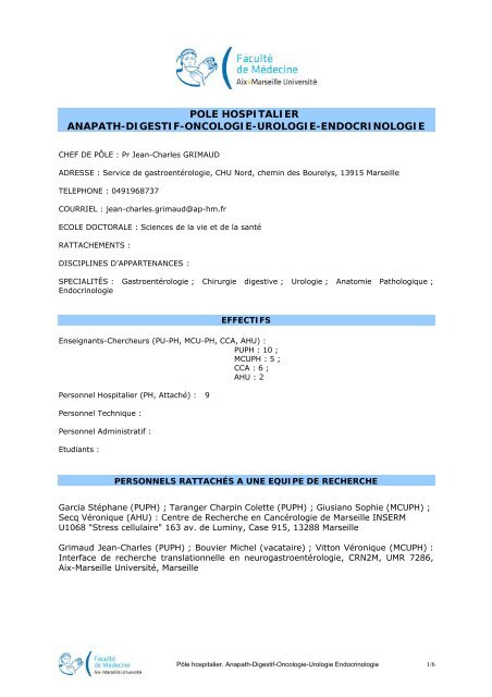 pole hospitalier anapath-digestif-oncologie-urologie-endocrinologie