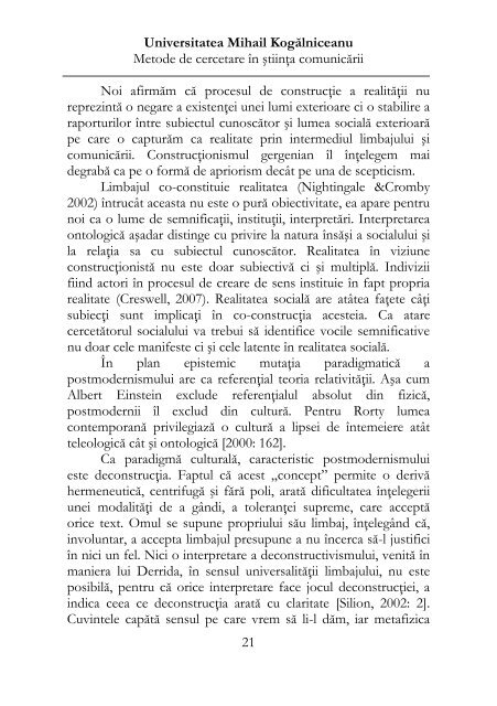 Metode de cercetare în ştiinţa comunicării - Antonio Sandu