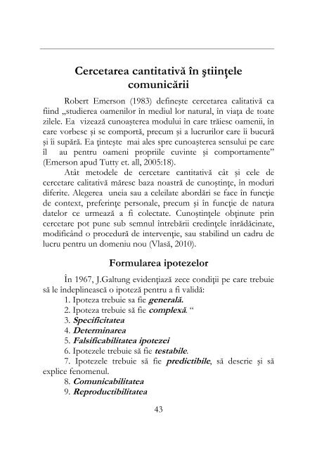 Metode de cercetare în ştiinţa comunicării - Antonio Sandu