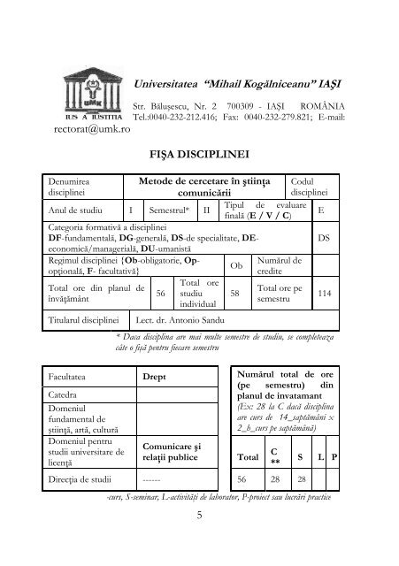 Metode de cercetare în ştiinţa comunicării - Antonio Sandu