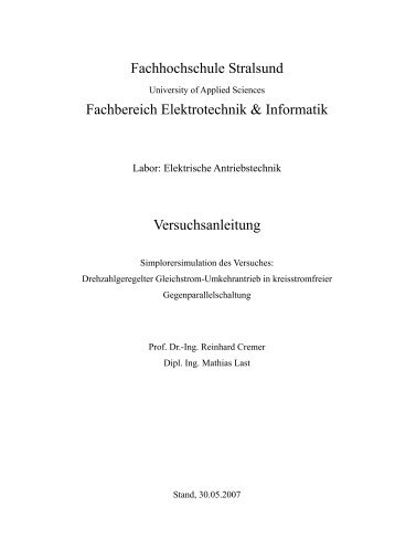 2 Einleitende Grundlagen - Fachhochschule Stralsund