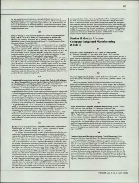 Page 1 .76 .. 1993 ANNUAL MEETING ABSTRACTS Session A ...