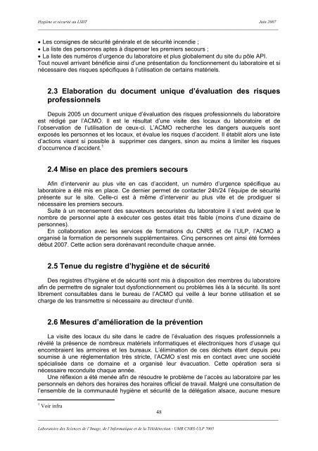 Rapport d'activité et de prospective - LSiiT - Université de Strasbourg