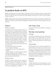 La paralysie faciale en MTC - Méridiens