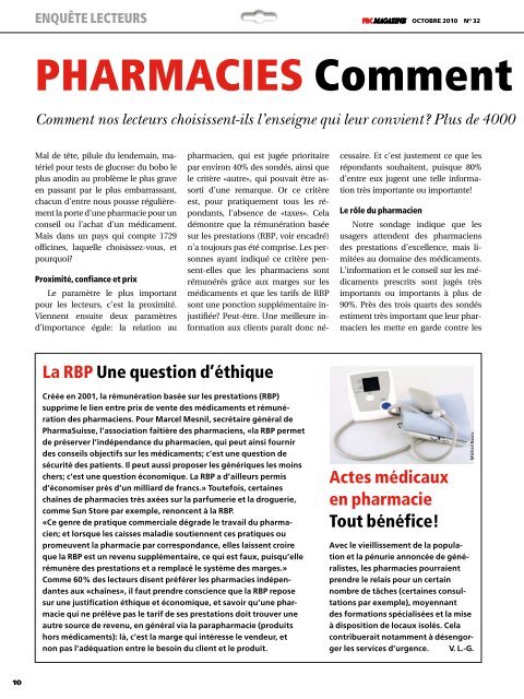 votre pharmaCie? - FRC