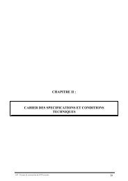 chapitre ii : cahier des specifications et conditions techniques - OFPPT