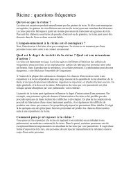 Ricine : questions fréquentes