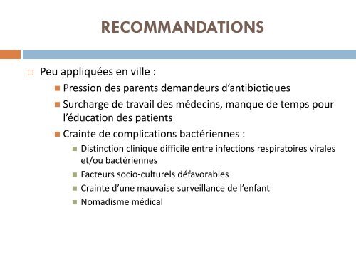 Infections respiratoires hautes de l´enfant .Cas cliniques