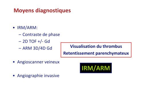 Thromboses veineuses cérébrales