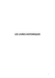 Poly - Introduction aux Livres Historiques - Dogmatique.net