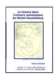 La femme dans l'univers romanesque de Michel Houellebecq (pdf)